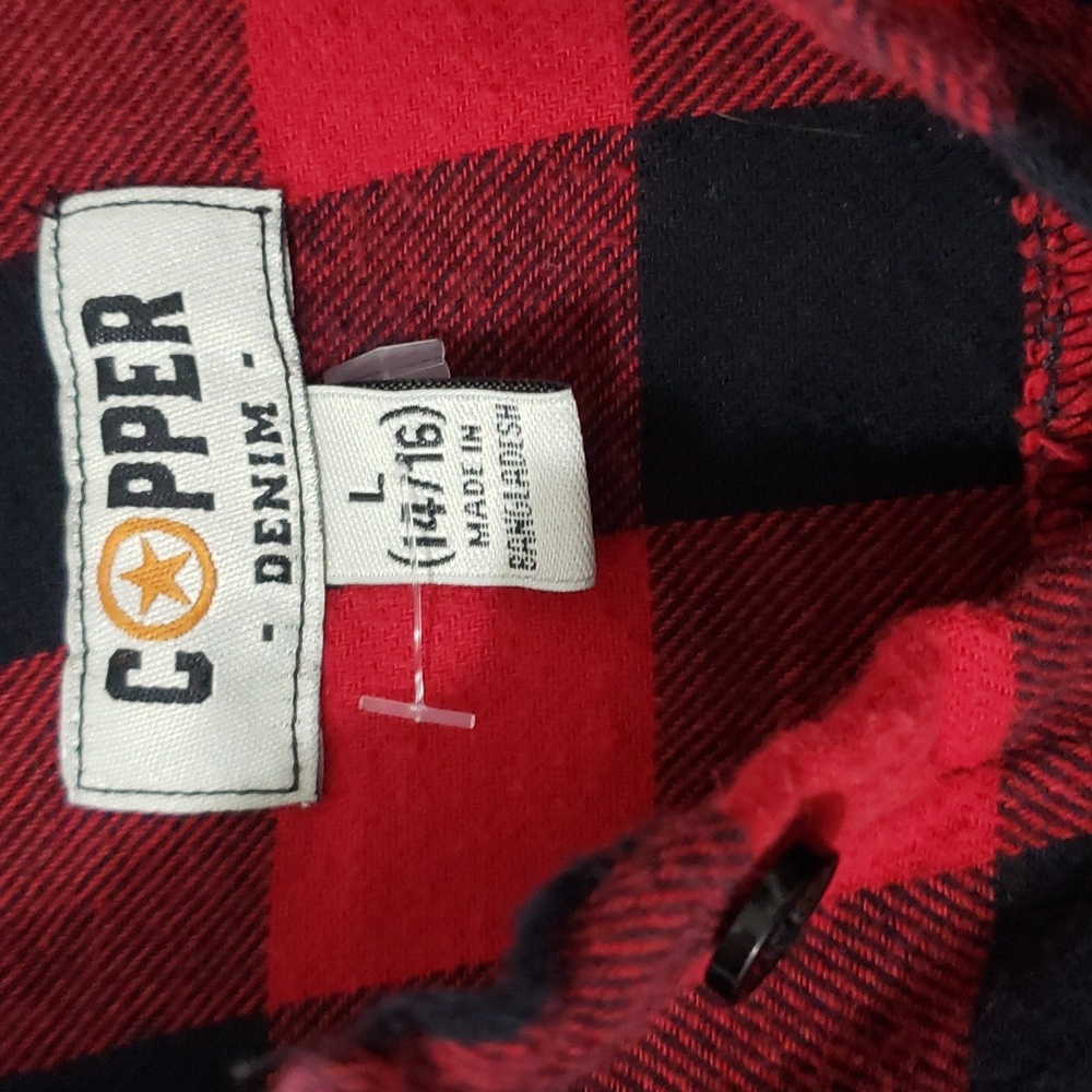 Red and Black Plaid Longsleeve Shirt - Picture 2 of 9
